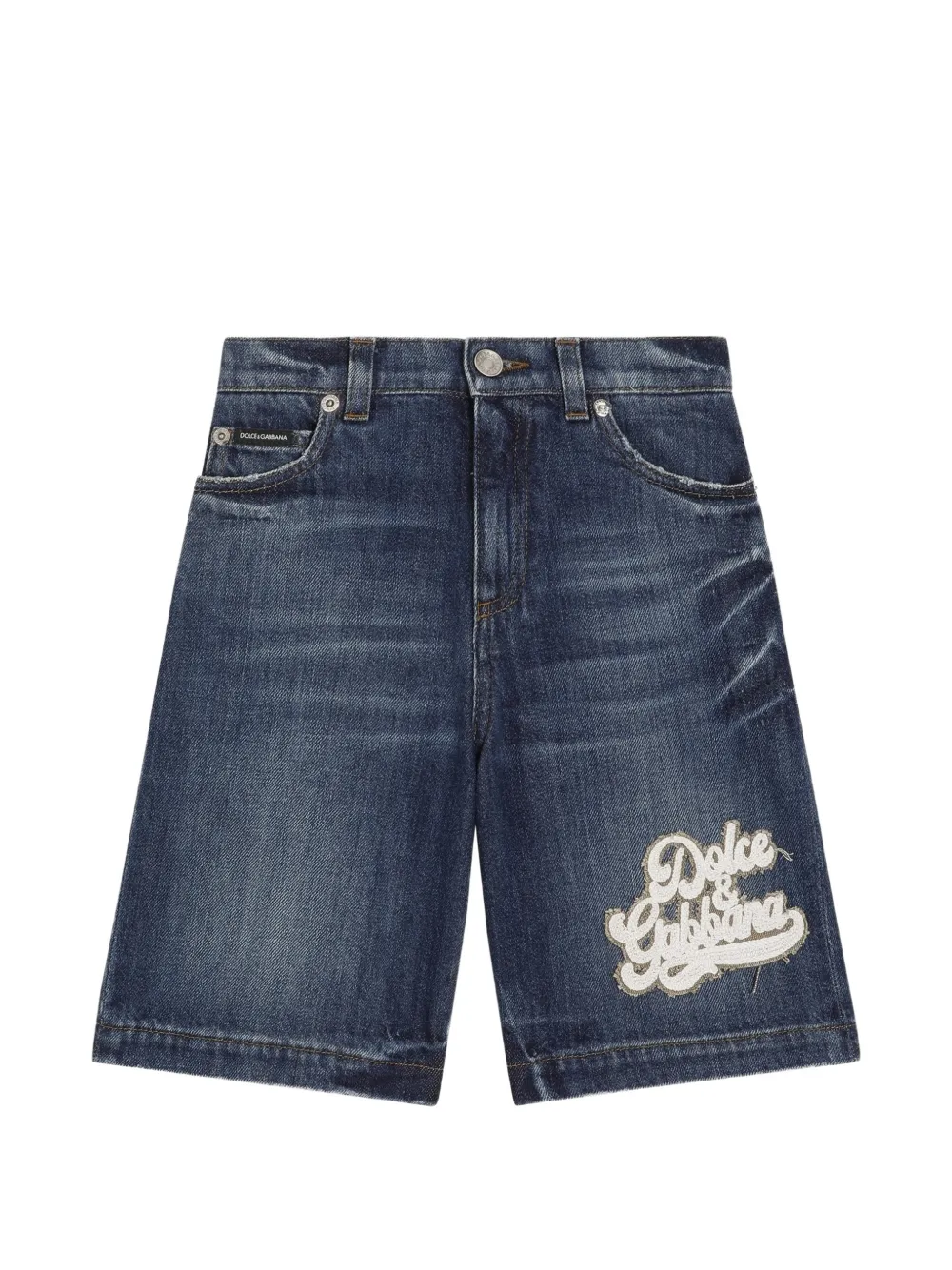 Dolce & Gabbana Kids cotton bermuda shorts - Blau