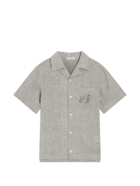 Dolce & Gabbana Kids skjorte i hør