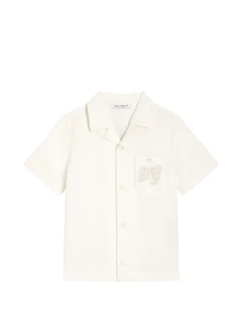 Dolce & Gabbana Kids cotton waffle shirt