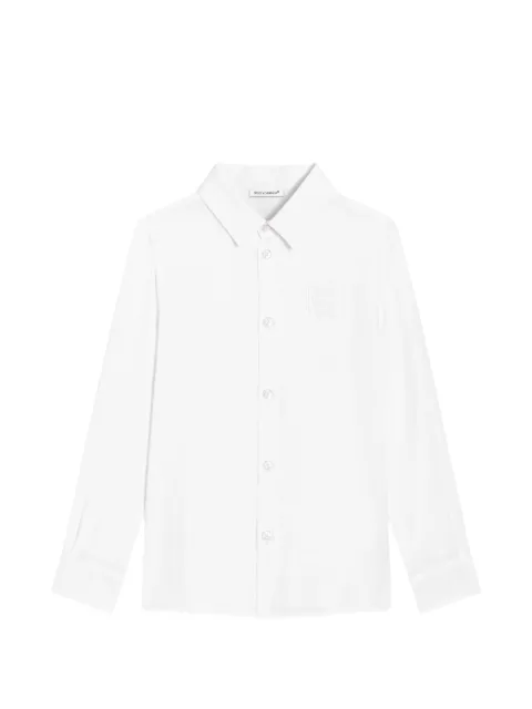 Dolce & Gabbana Kids linen canvas shirt