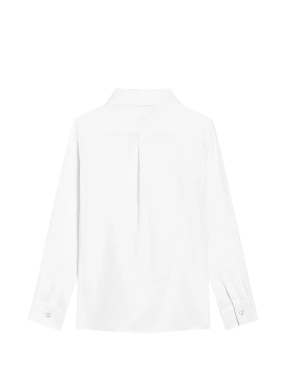 Dolce & Gabbana Kids Linnen canvas shirt Wit
