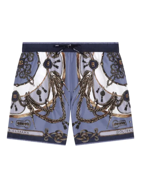 Dolce & Gabbana Kids rope-print swim shorts