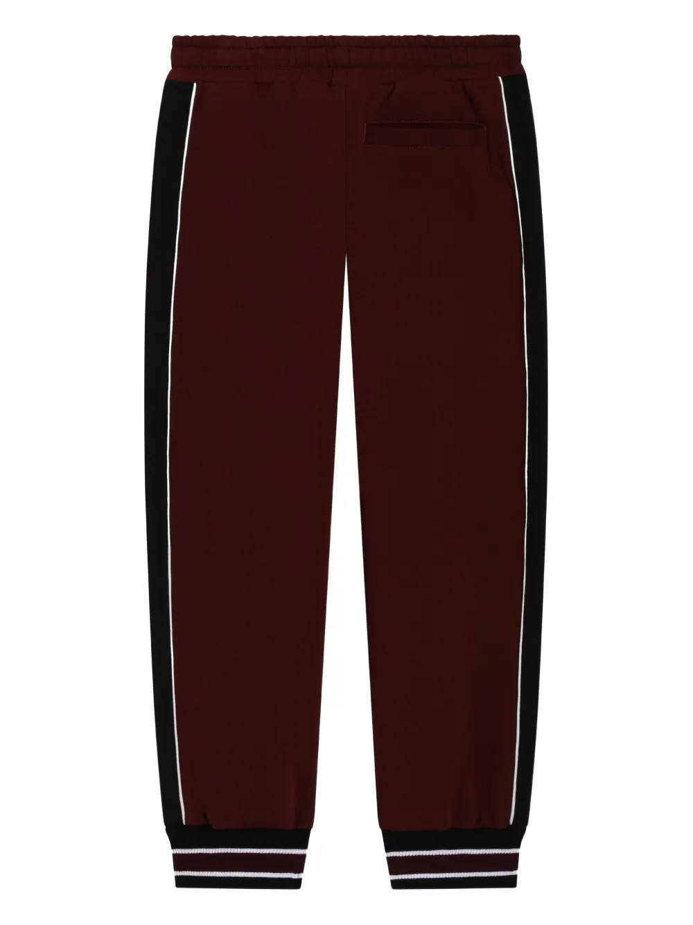 Dolce & Gabbana Kids Broek met streepdetail en logoprint Rood