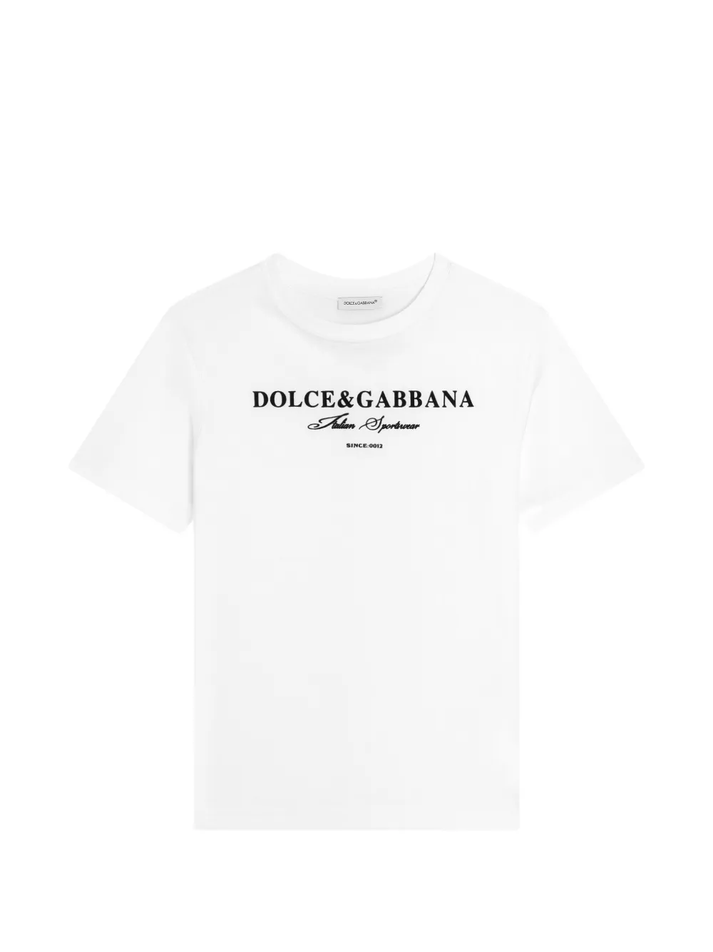 Dolce & Gabbana Kids T-shirt con logo - W0800 OPTICAL WHITE