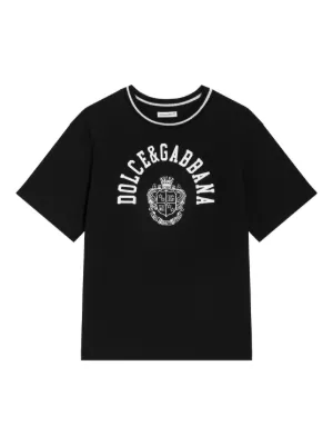 Dolce & Gabbana Kids コットン Tシャツ | ブラック | FARFETCH JP
