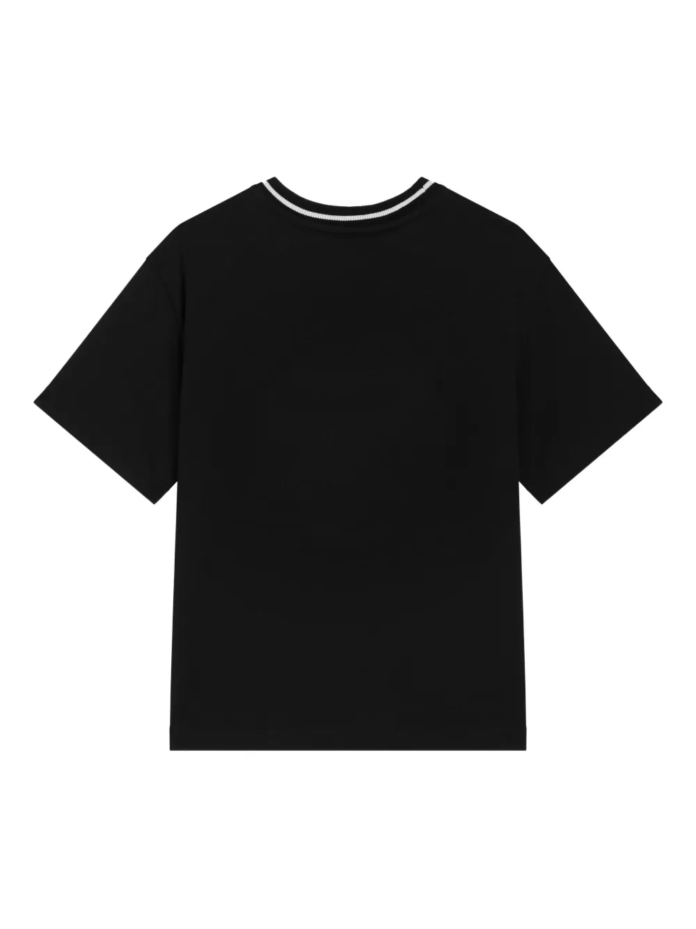 Dolce & Gabbana Kids T-shirt met grafische print Zwart