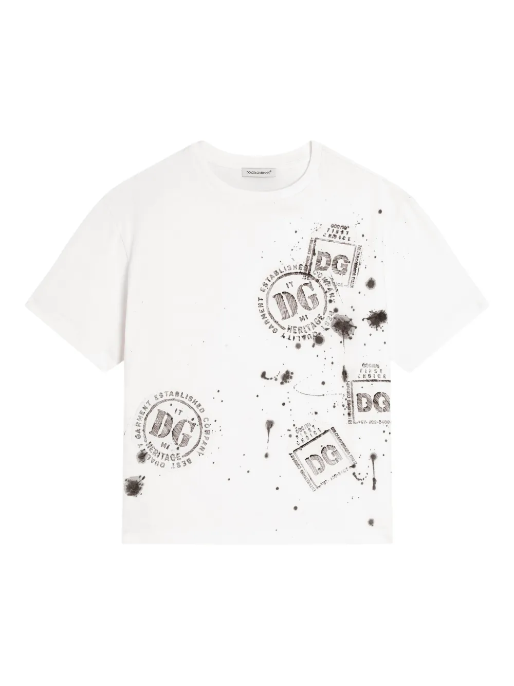 Dolce & Gabbana Kids T-shirt con grafica - Bianco