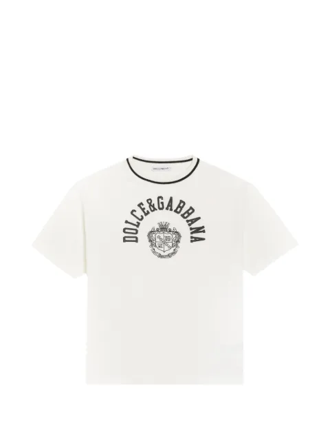 Dolce & Gabbana Kids playera con estampado