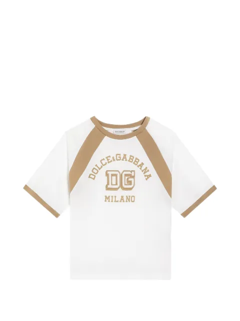 Dolce & Gabbana Kids jersey T-shirt with print and embroidery