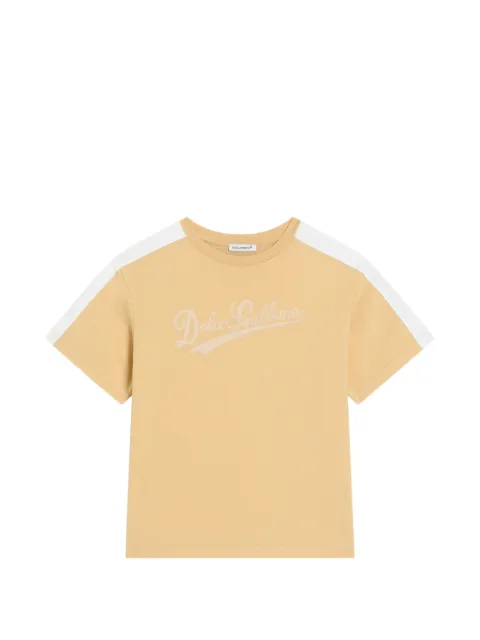 Dolce & Gabbana Kids shoulder stripe T-shirt