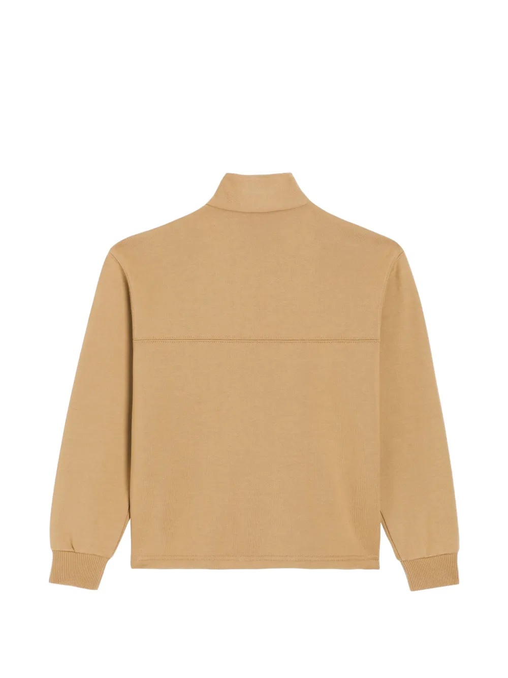 Dolce & Gabbana Kids Katoenen sweater met DG-patch Beige