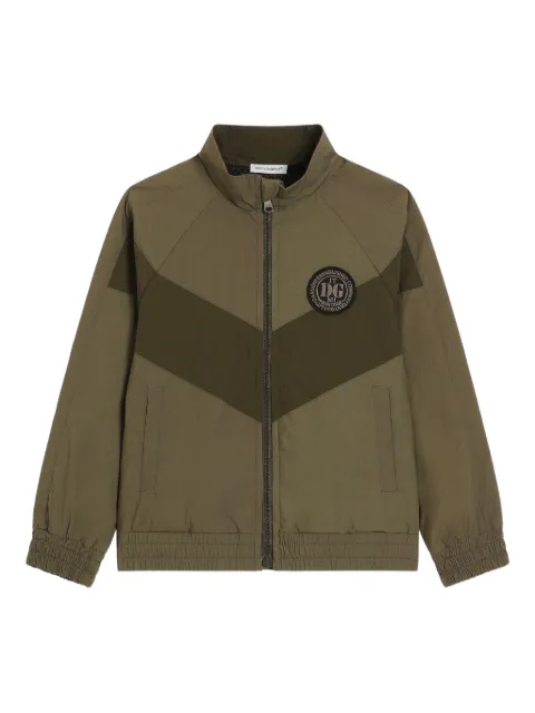 Dolce & Gabbana Kids chamarra bomber con motivo chevron
