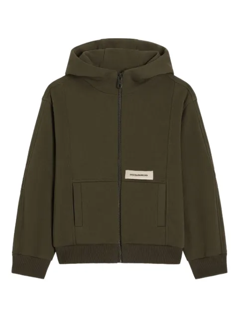Dolce & Gabbana Kids Kapuzenjacke mit Reißverschluss