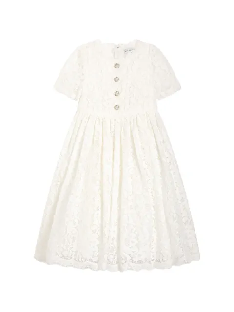 Dolce & Gabbana Kids lace button dress
