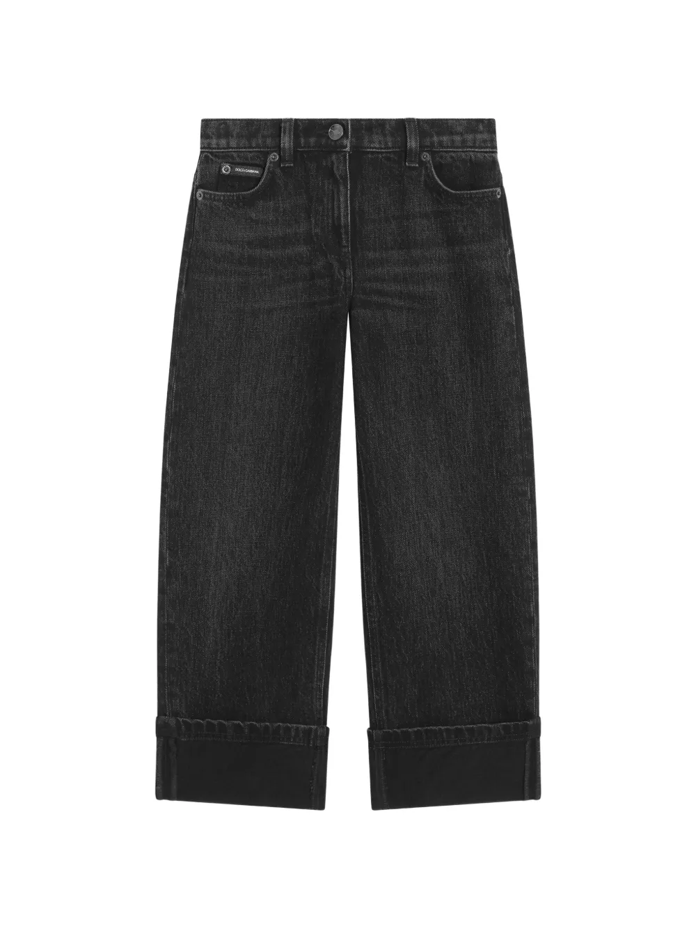 Dolce & Gabbana Kids five-pocket jeans - Nero