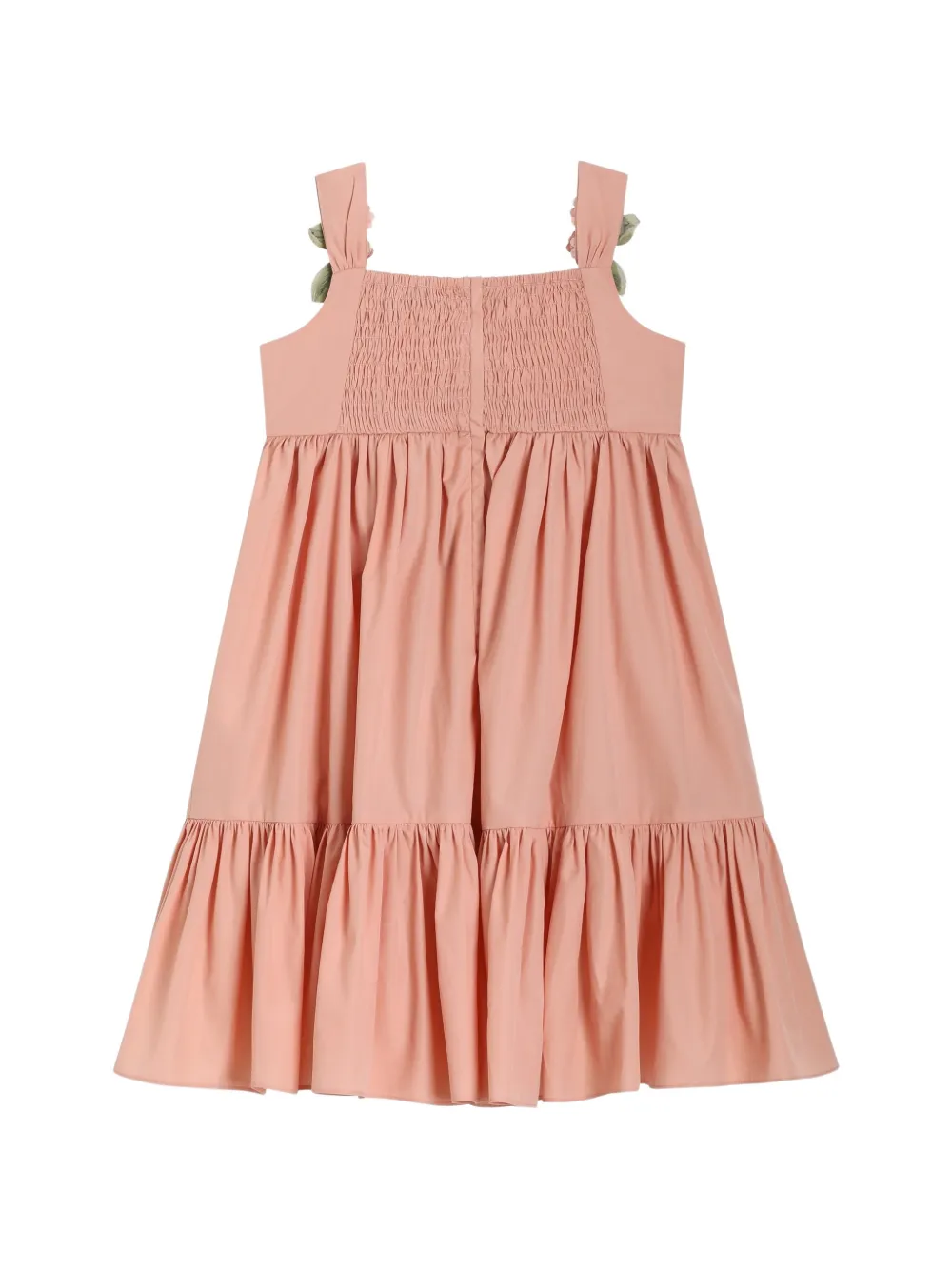 Dolce & Gabbana Kids Popeline mouwloze jurk Roze