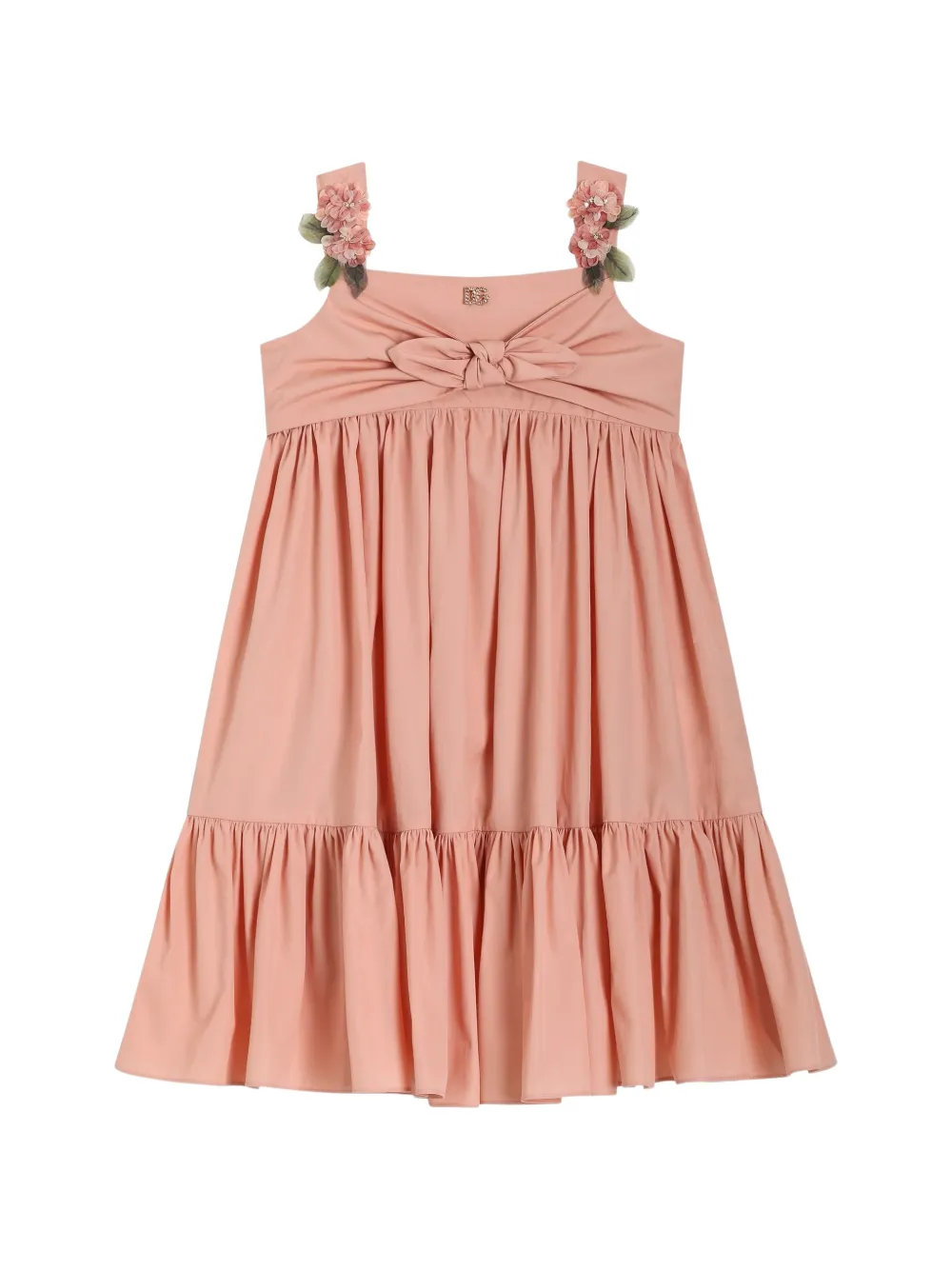 Dolce & Gabbana Kids sleeveless poplin dress - Pink