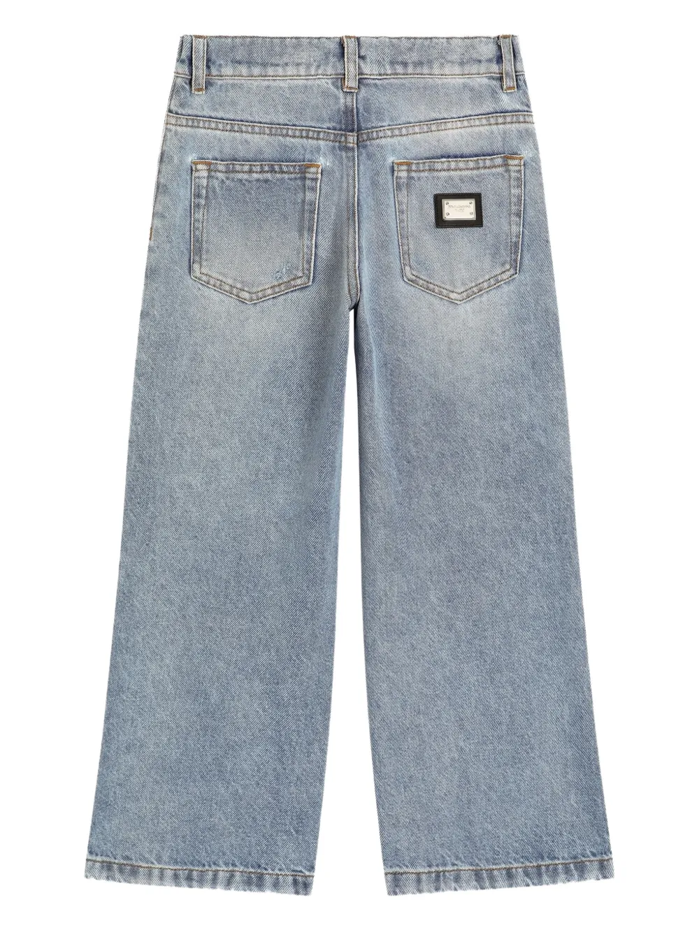 Dolce & Gabbana Kids Straight jeans Blauw