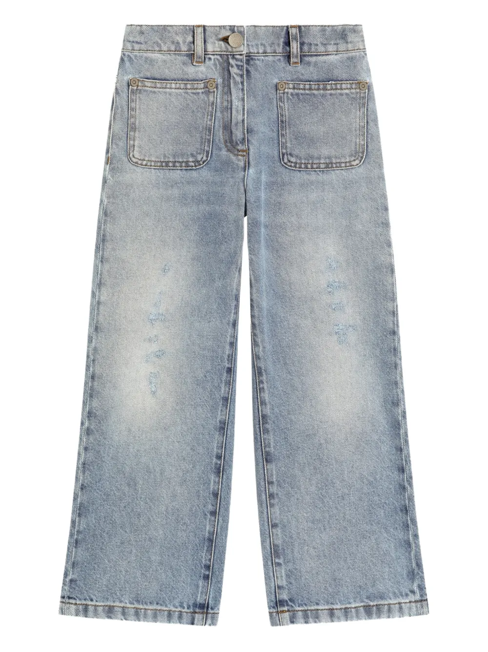 Dolce & Gabbana Kids Jeans a gamba ampia - Blu