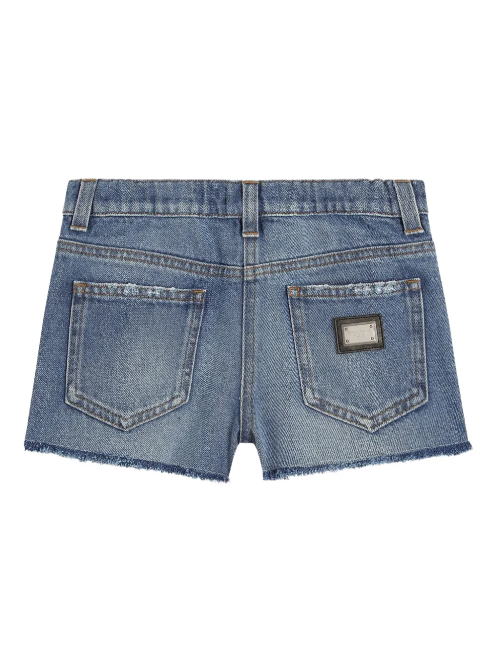 Dolce & Gabbana Kids Lace-trim Shorts - Blue 