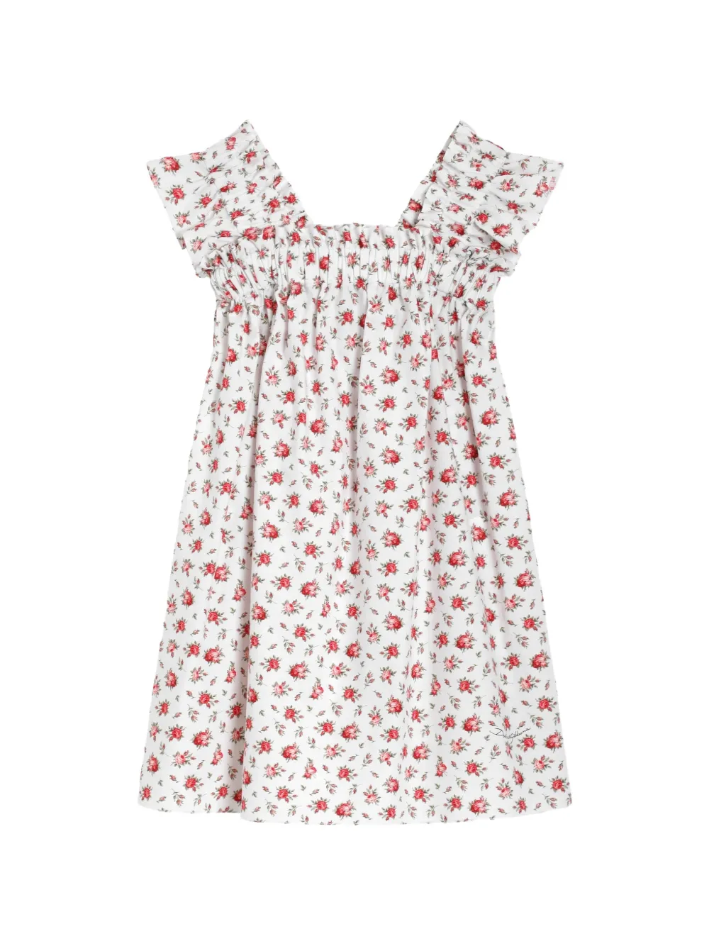 Dolce & Gabbana Kids floral-pattern dress - White