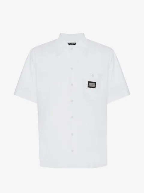Dolce & Gabbana cotton Hawaiian shirt with branded tag