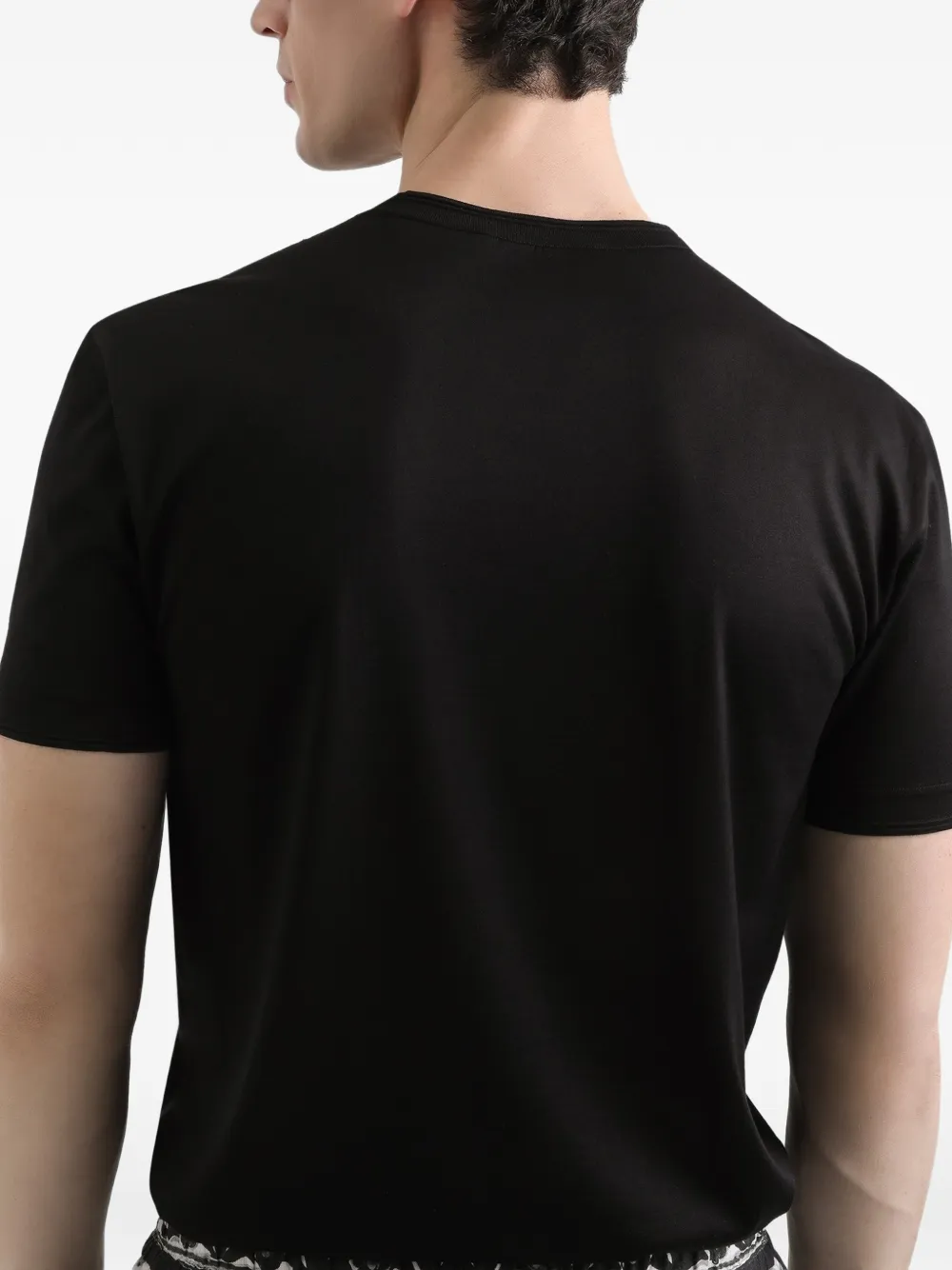 Dolce & Gabbana T-shirt van melange jersey Zwart