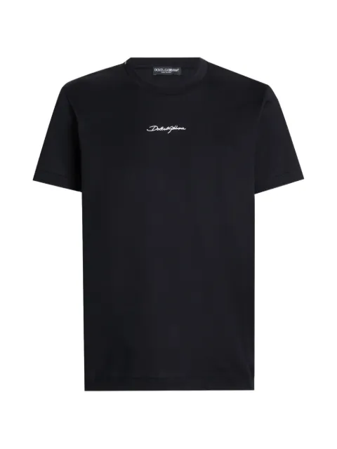 Dolce & Gabbana cotton T-shirt with embroidered patch