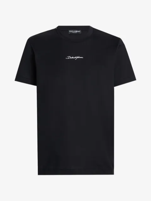 Dolce & Gabbana T-shirt en coton avec patch brodé