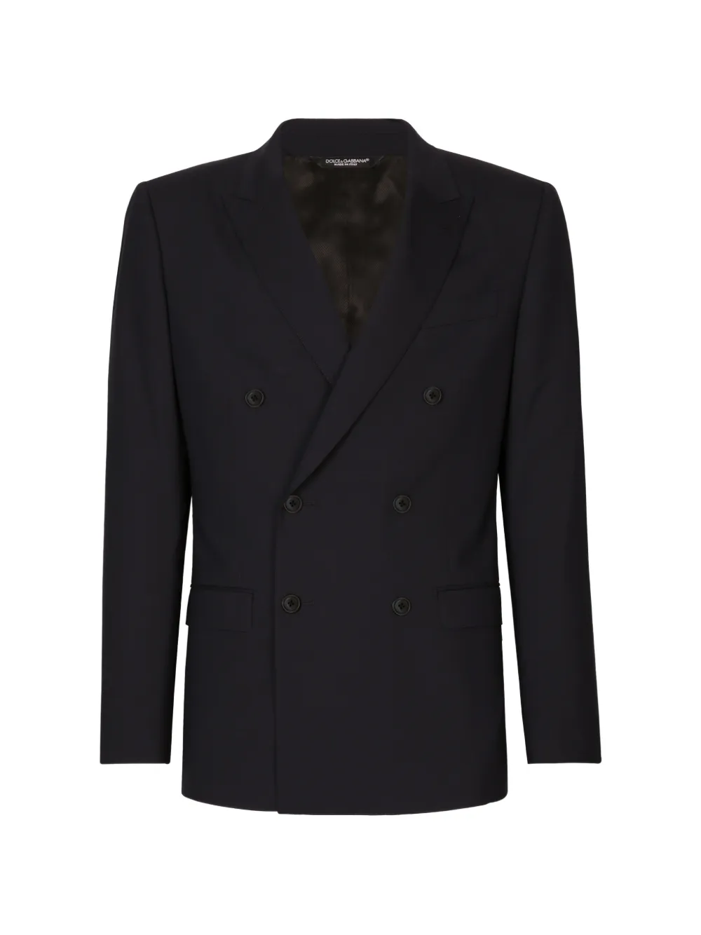 Dolce & Gabbana double-breasted stretch wool Martini-fit suit - Blu