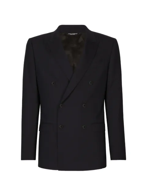 Dolce & Gabbana double-breasted stretch wool Martini-fit suit
