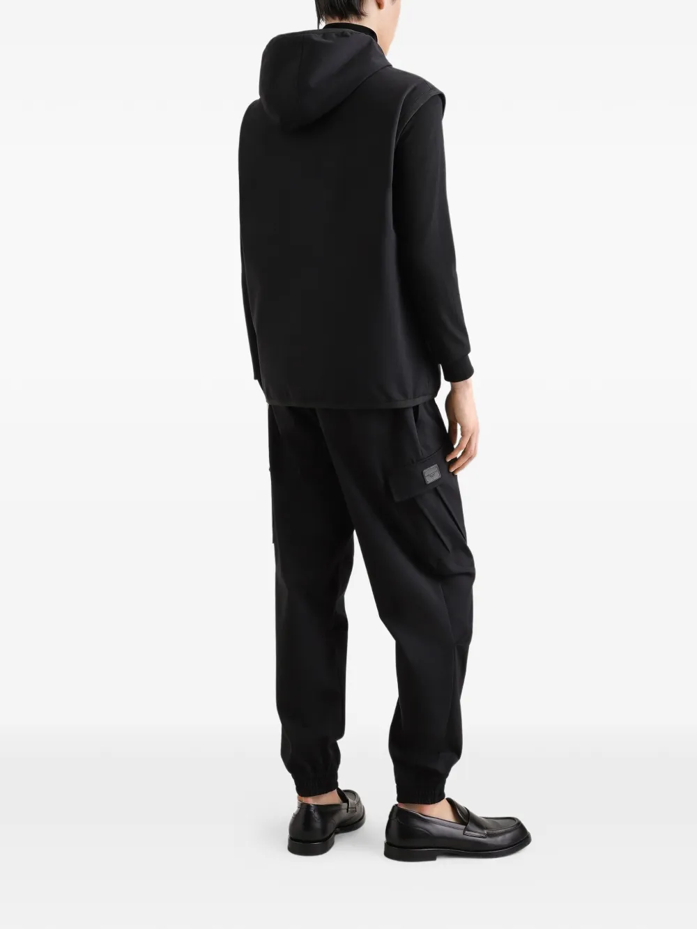 Dolce & Gabbana Katoenen cargo broek met label Zwart