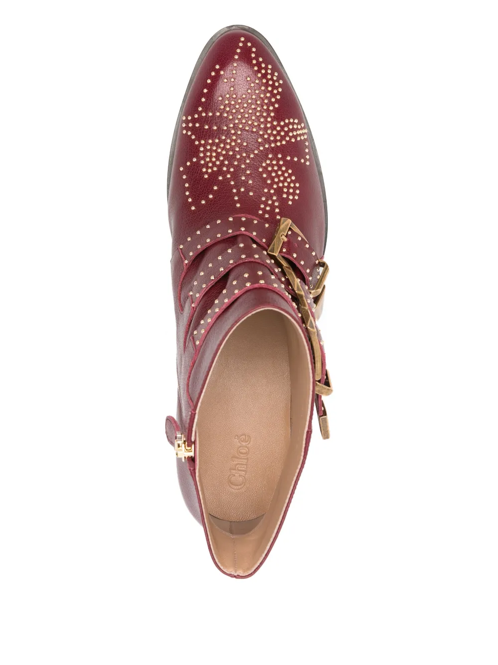 Chloé Susan laarzen verfraaid met studs Rood