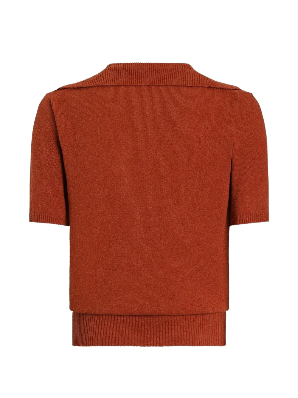 Dolce & Gabbana Soepel gebreid poloshirt Bruin
