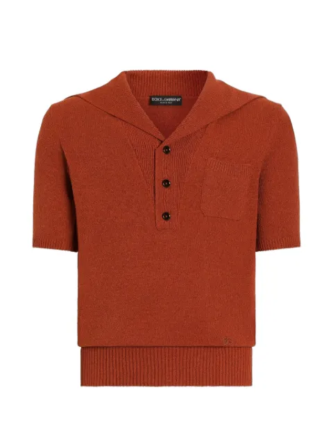 Dolce & Gabbana smooth-knit polo shirt
