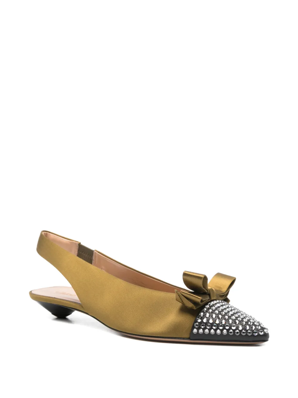 Chloé Alba pumps met strikdetail en puntige neus Groen