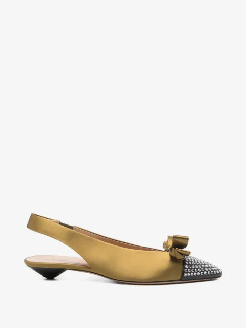 Chloé Alba bow-detail pointed-toe pumps
