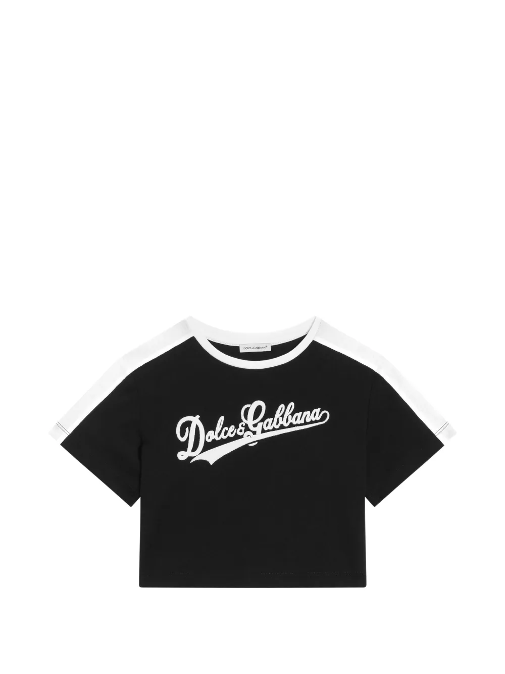 Dolce & Gabbana Kids T-shirt con inserti - Nero