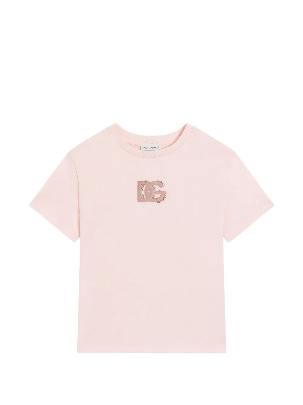 Dolce & Gabbana Kids T-shirt con decorazione - Rosa