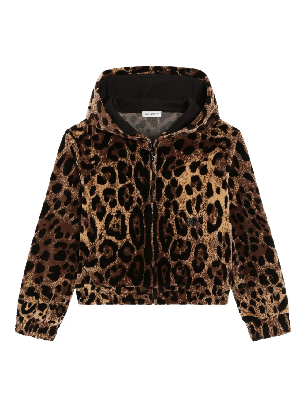 Dolce & Gabbana Kids Felpa con cappuccio - Marrone