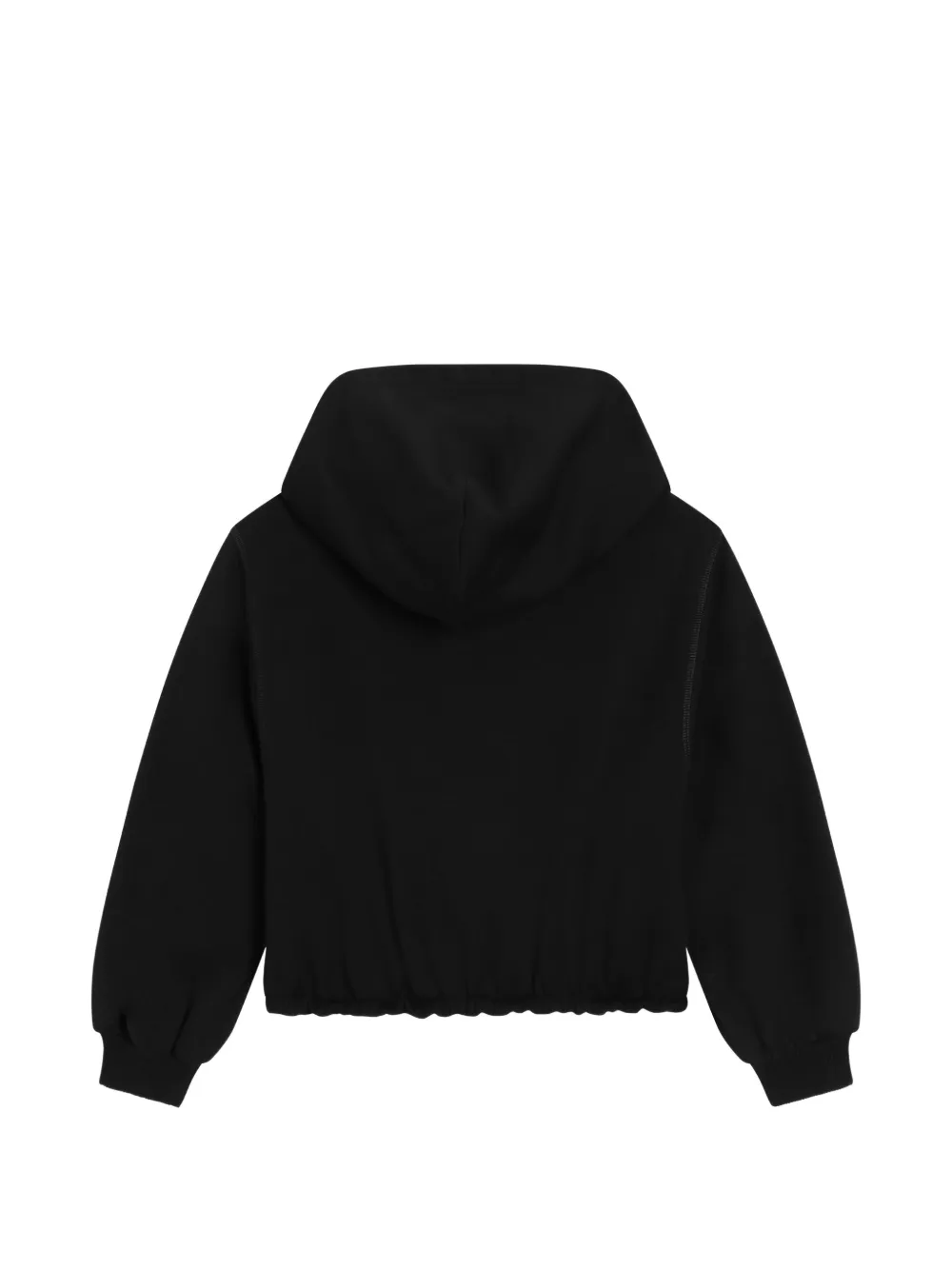 Dolce & Gabbana Kids Hoodie met rits Zwart