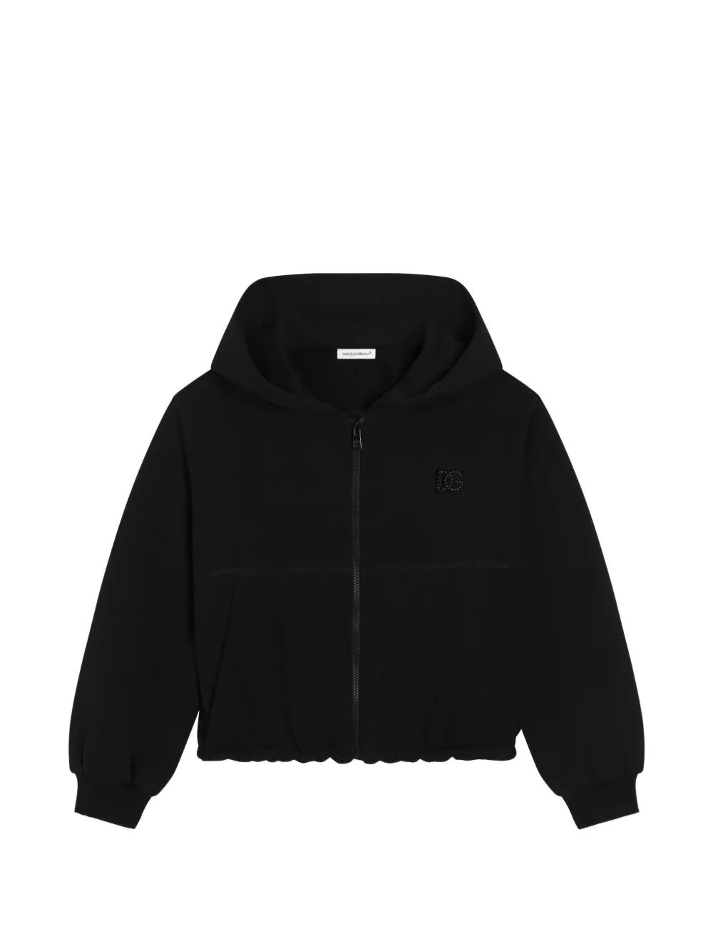 Dolce & Gabbana Kids zip-up hoodie - Black