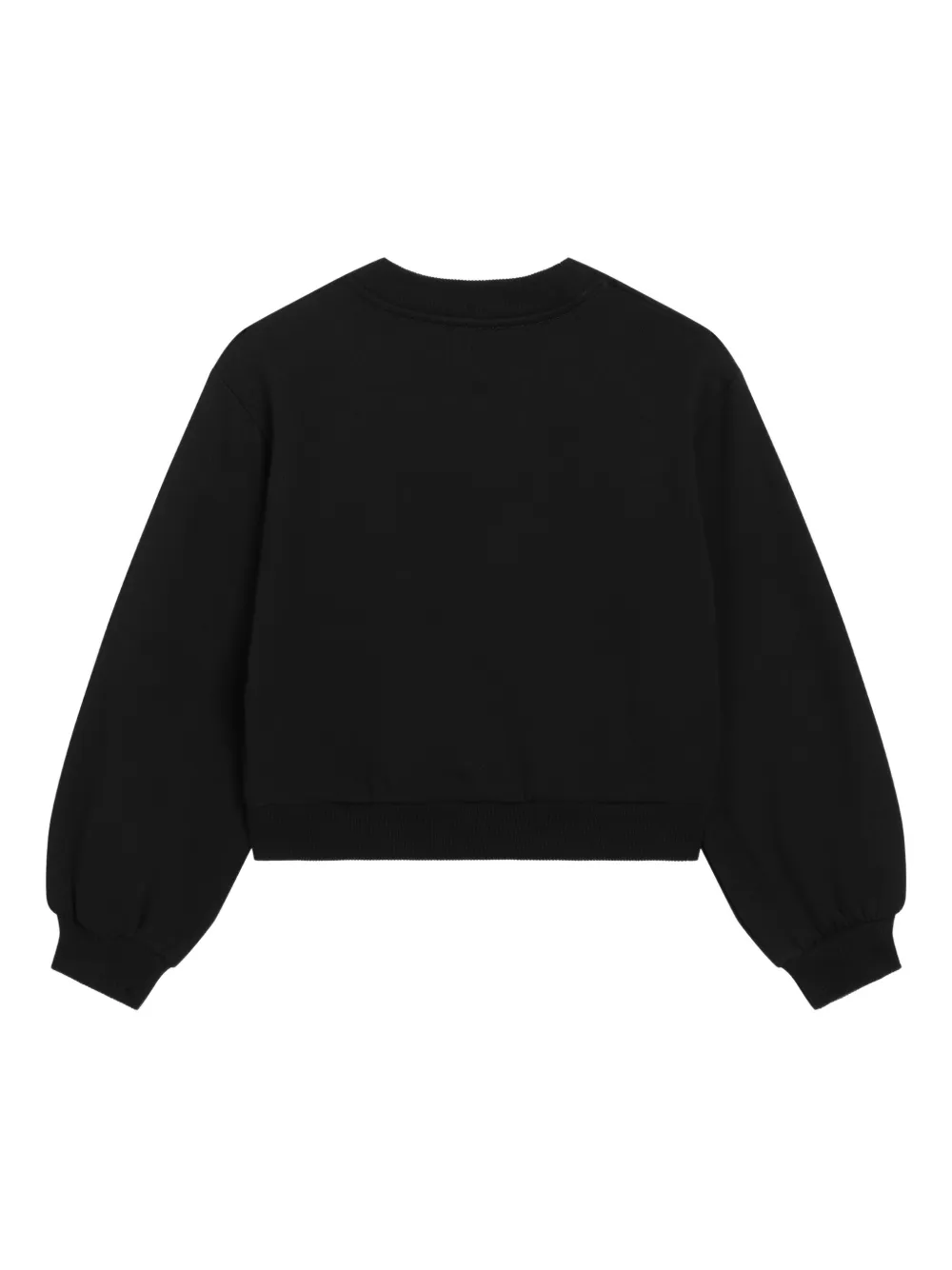 Dolce & Gabbana Kids Sweater met logo van stras Zwart