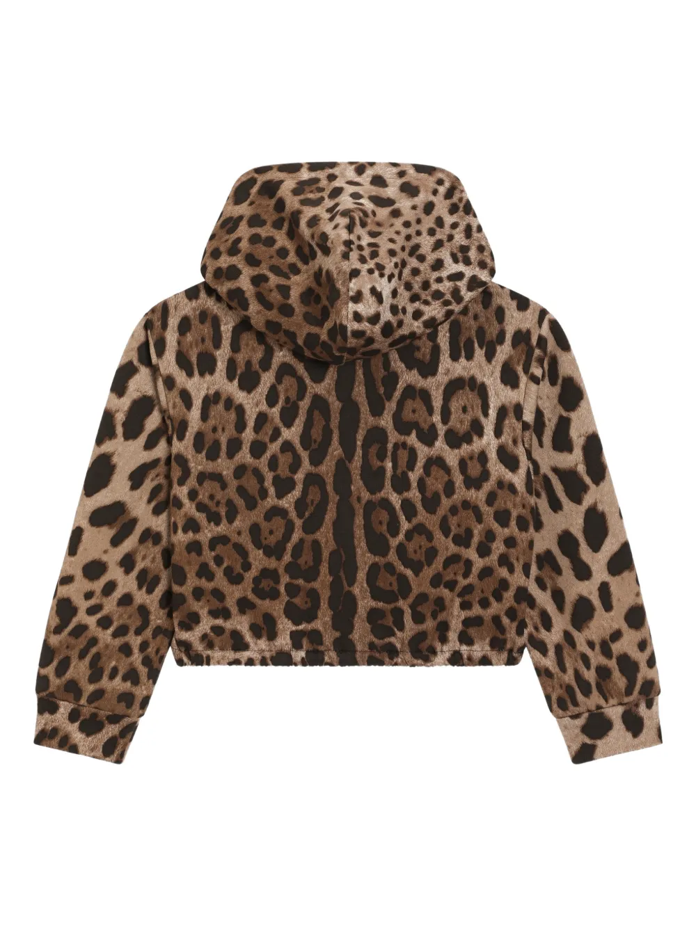  Dolce & Gabbana Kids Hooded Leopard-print Sweatshirt - Brown 