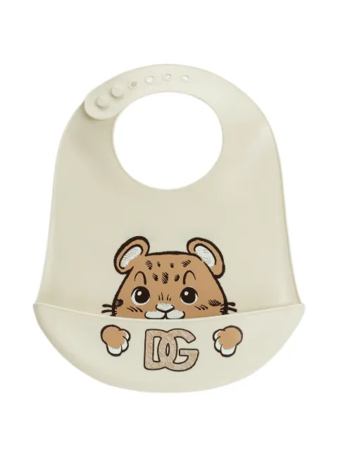 Dolce & Gabbana Kids Bavaglino con stampa