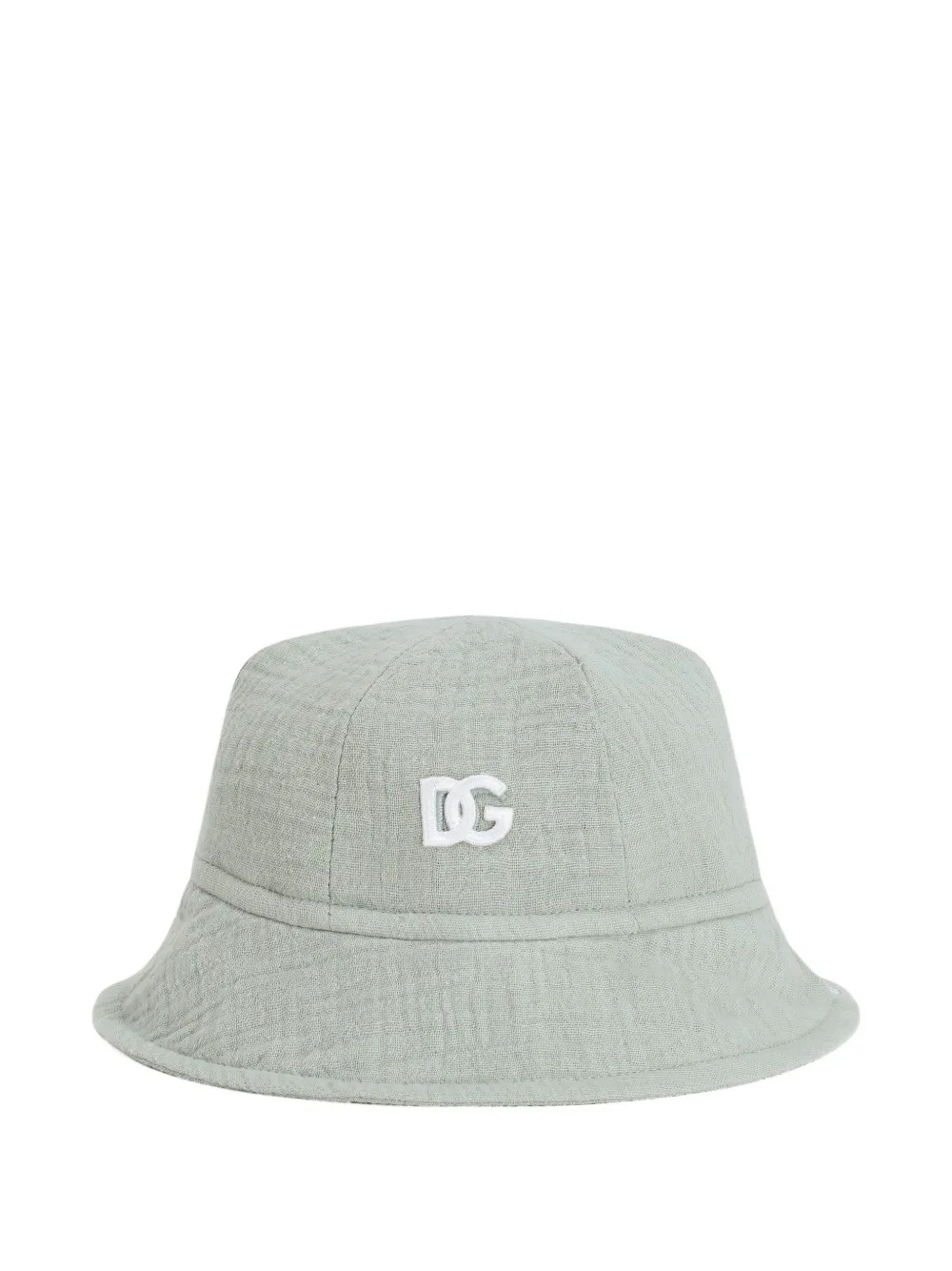 Dolce & Gabbana Kids cotton gauze bucket hat - Grey