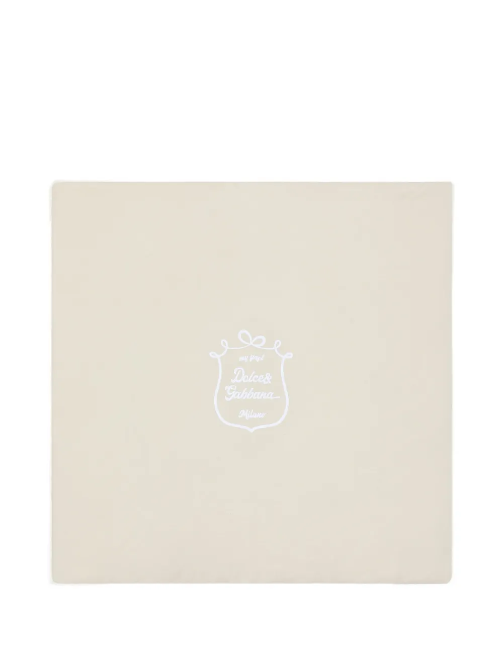 Dolce & Gabbana Kids Coperta con logo - Toni neutri