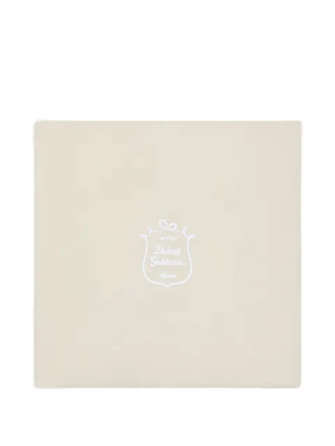 Dolce & Gabbana Kids manta cuadrada con logo