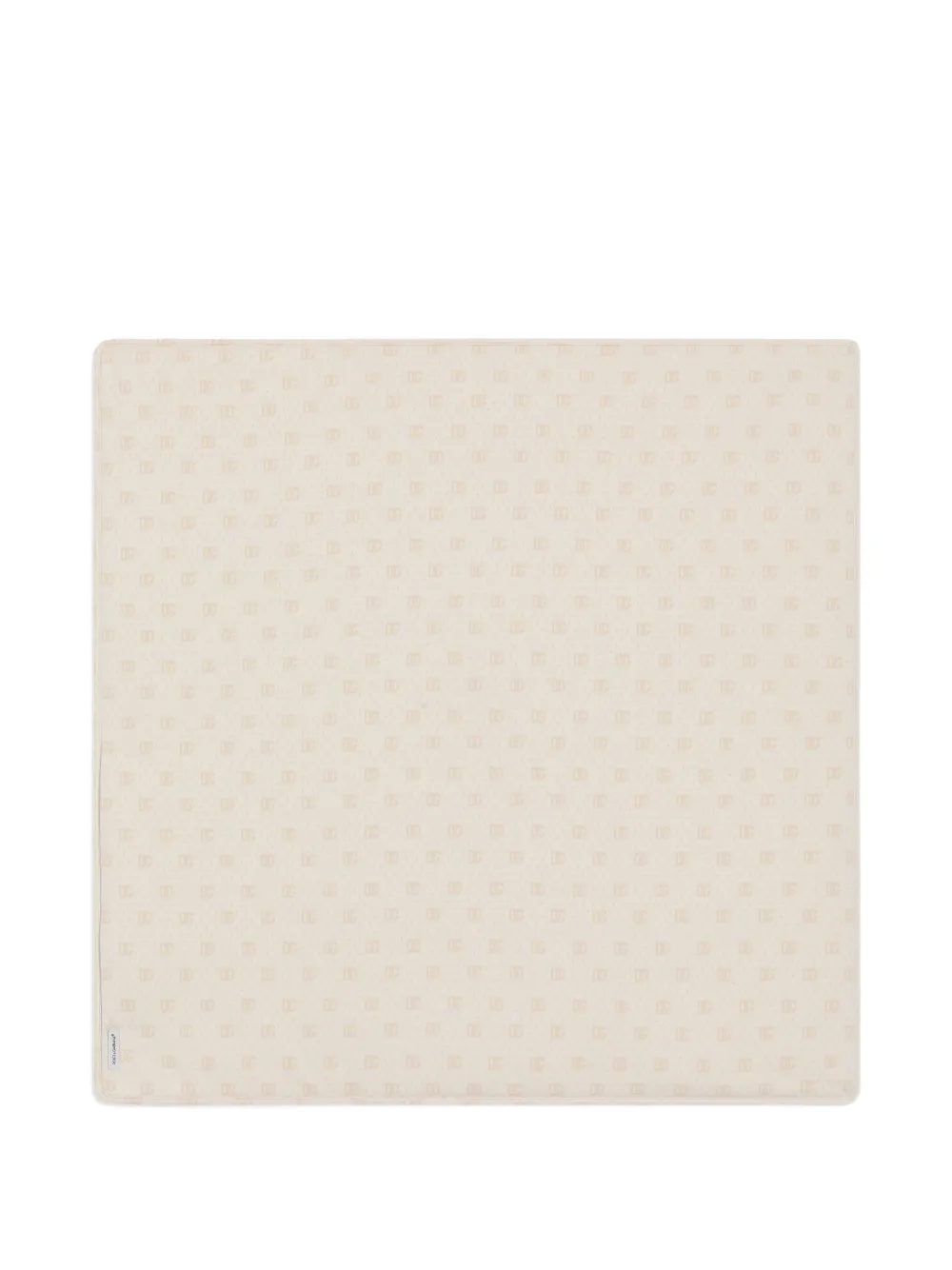  Dolce & Gabbana Kids Logo Pattern Blanket - Neutrals 