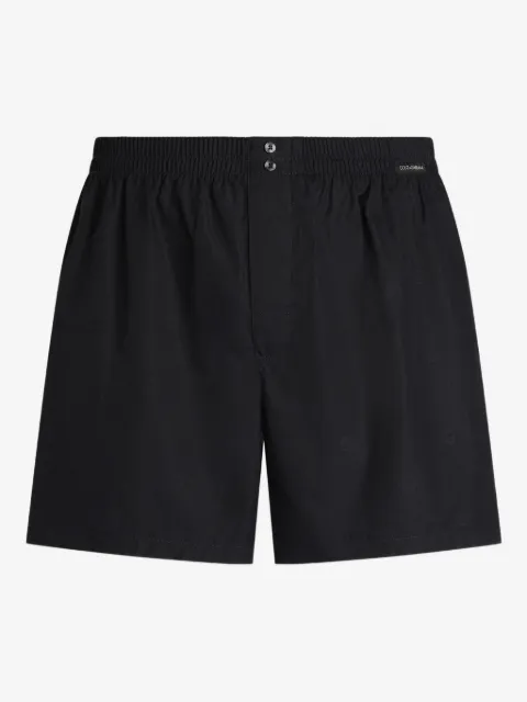 Dolce & Gabbana logo-print poplin boxer shorts